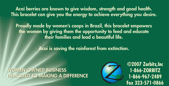 The Giving Tree - Acai Bracelets by Zorbitz