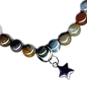 Art of Luck Natural Gemstone Bracelets come with a White Gold Dipped Charm $8.99
