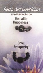 Gemstone Rings- Hematite/Onyx
