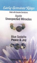 Gemstones Rings- Agate/Sodalite
