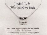 Joyful Life Necklace- Hematite
