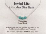 Joyful Life Necklace- Turquoise