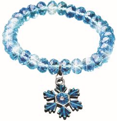 Snowflake Bracelet- Light Blue