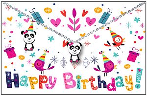 Happy Birthday Panda Necklace