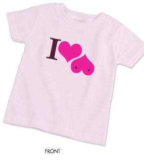 Pink United I Heart Boobies T-Shirt