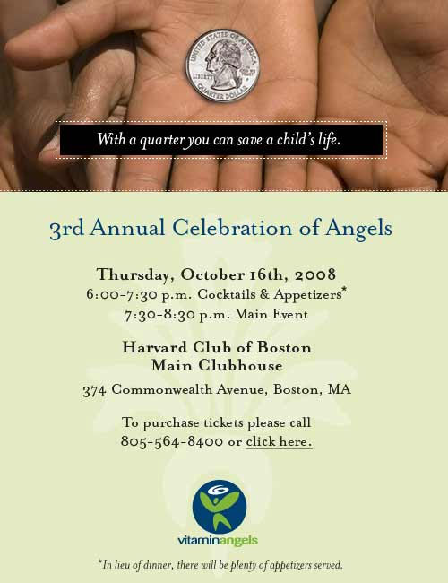 3rd annual celebration of angels invitation - click here